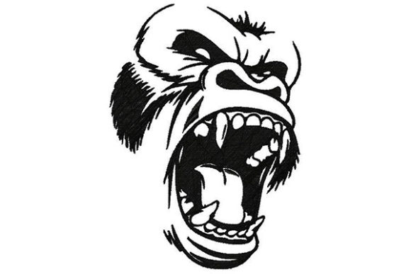 A Designer's Review: Gorilla Roaring Embroidery for Personalized Gifts