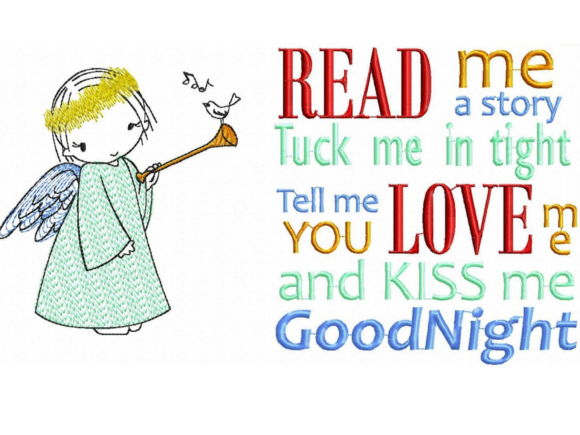 A Designer's Review: The Read Me a Story Angel Embroidery