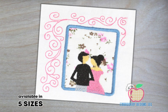 A Designer's Review: Wedding Couple Applique for Boutique Sweatshirts