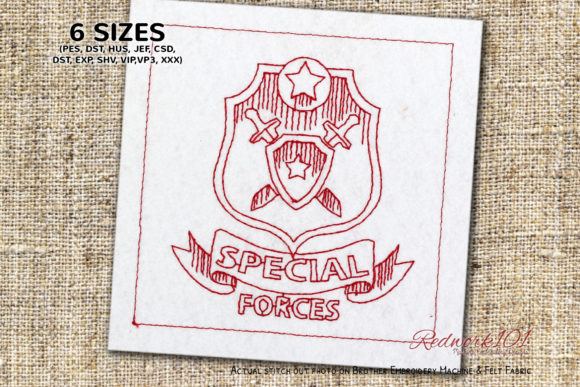 A Handcrafted Tribute: The Special Forces Lineart Design