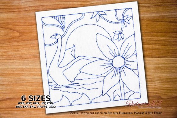 A Sunset Swan Embroidery Design Review