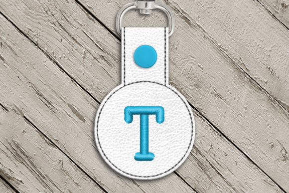 Crafting Key Fobs with a Classic Letter T Applique