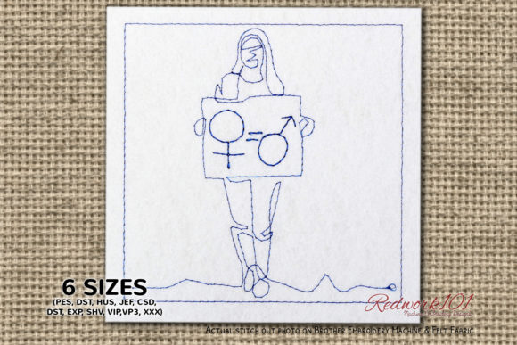 Feminism Lineart Embroidery: A Designerβs Practical Review