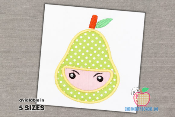 Pear Fruit Ninja Applique: A Sweet and Playful Embroidery Review