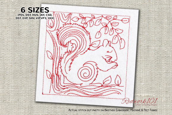 Reviewing the Squirrel on a Tree Branch Embroidery Design