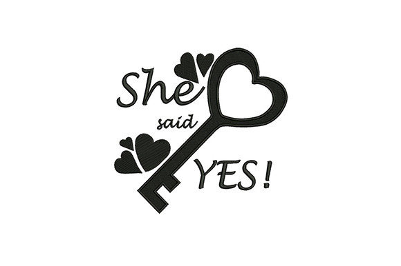 She Said Yes: A Perfect Holiday Embroidery Design